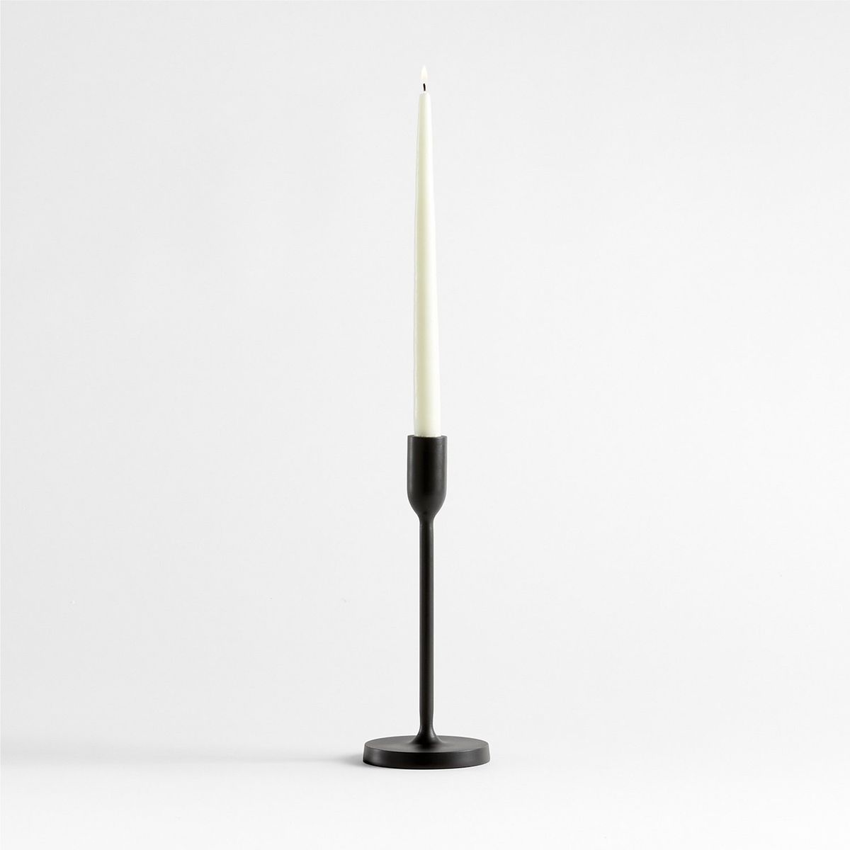 CRATE & BARREL - Candelabro Megs Negro 28 Cm Leanne Crate & Barrel