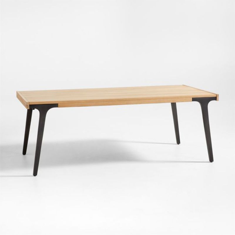 CRATE & BARREL - Mesa De Comedor Lakin Roble Blanco 205 Cm Extensible Crate & Barrel