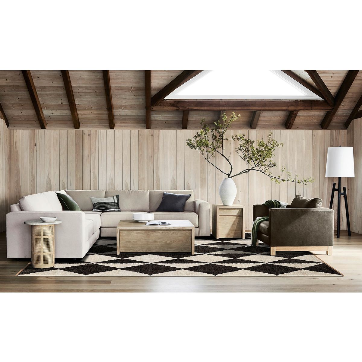 CRATE & BARREL - Mesa Centro Vander Natural Crate & Barrel