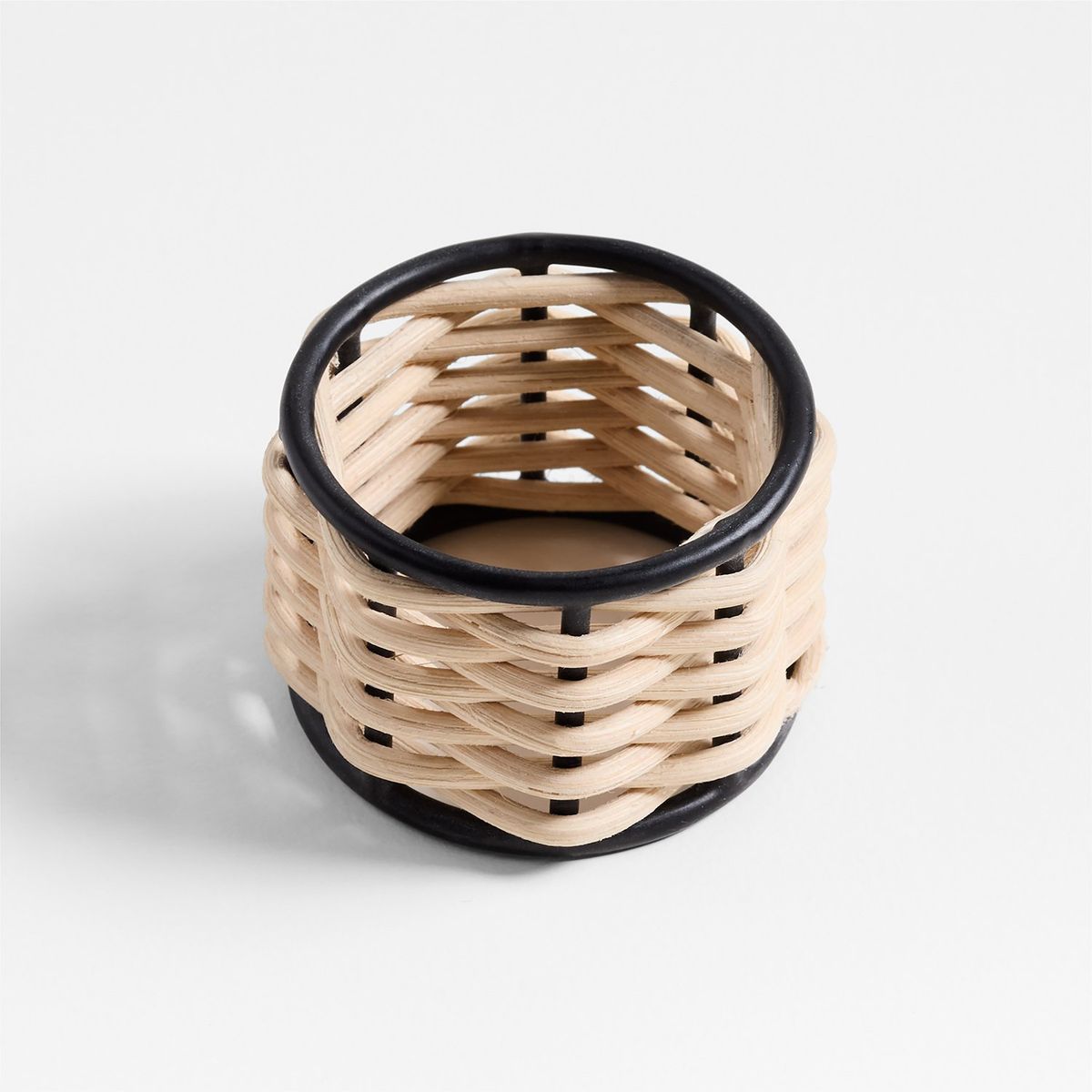 CRATE & BARREL - Anillo Para Servilleta Amira Negro Crate & Barrel