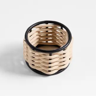 CRATE & BARREL - Anillo Para Servilleta Amira Negro