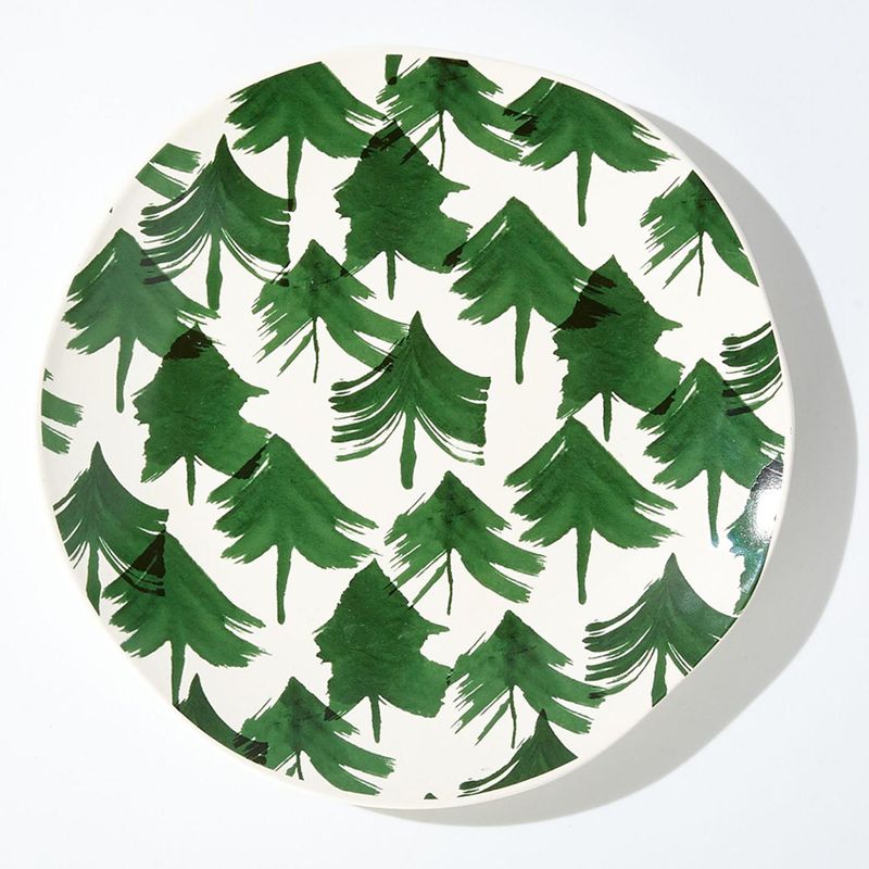 CRATE & BARREL - Plato de Ensalada Bosque de Invierno