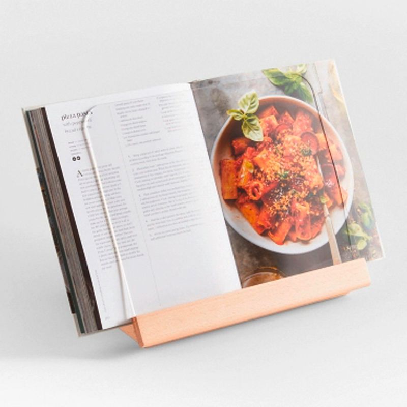 CRATE & BARREL - Apoya Libro de Madera Crate & Barrel