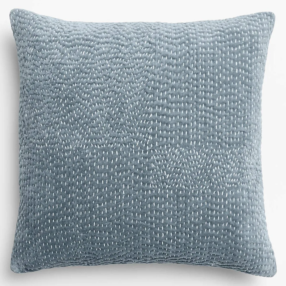 CRATE & BARREL - Funda Cojin Sashiko azul 50cm