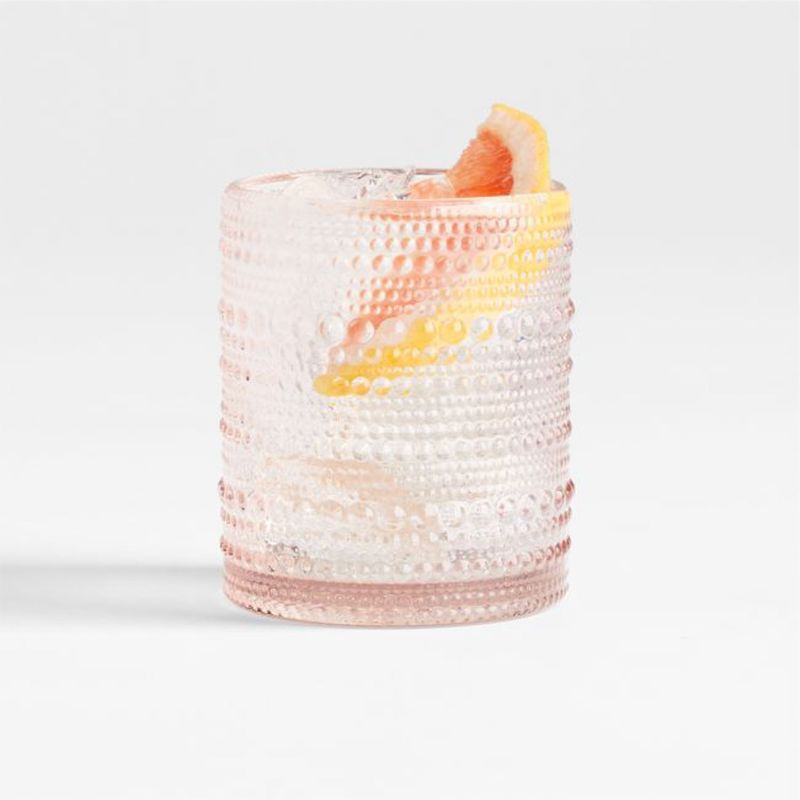 CRATE & BARREL - Vaso Bajo Alma Rosado Crate & Barrel