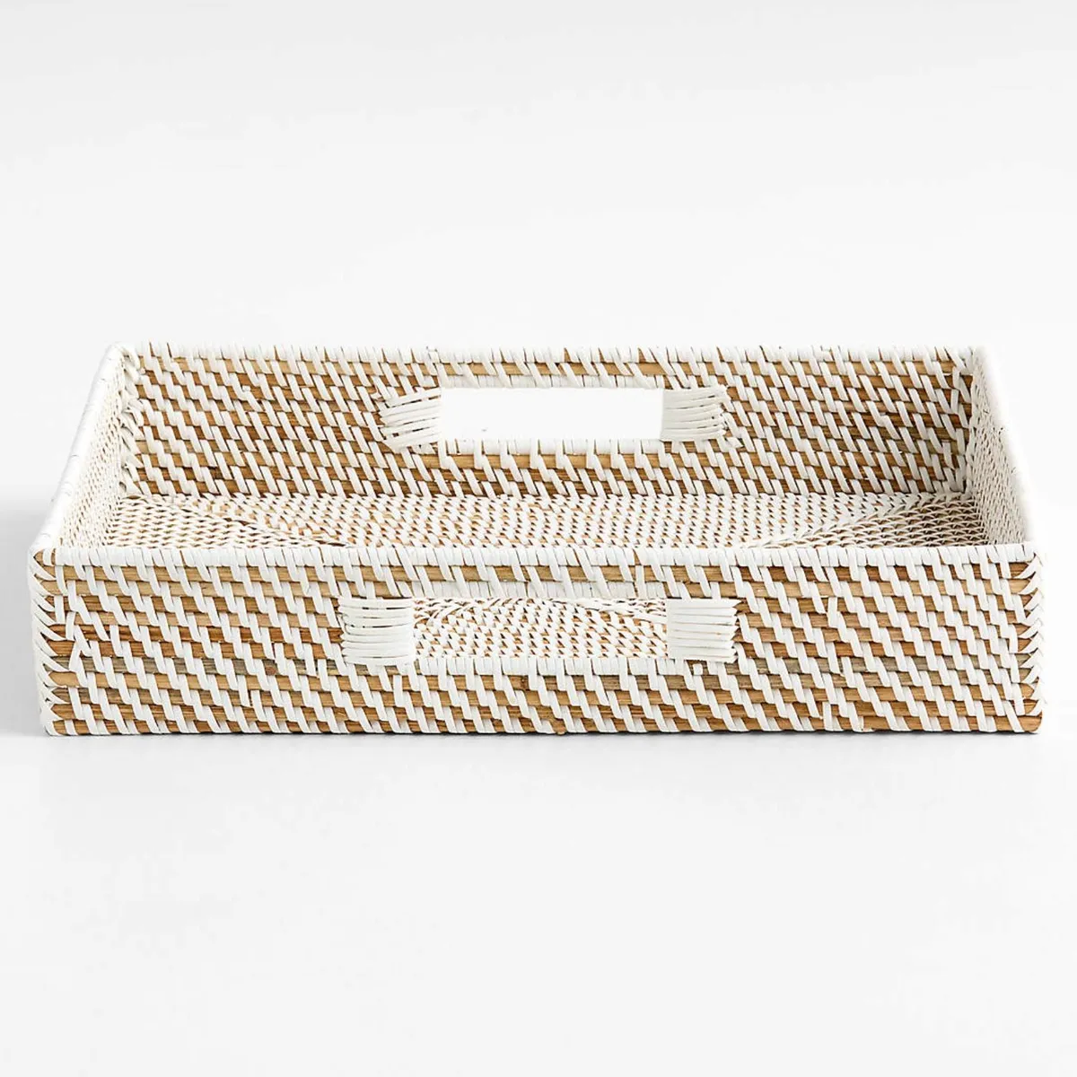 CRATE & BARREL - Bandeja Sedona Blanca Crate & Barrel