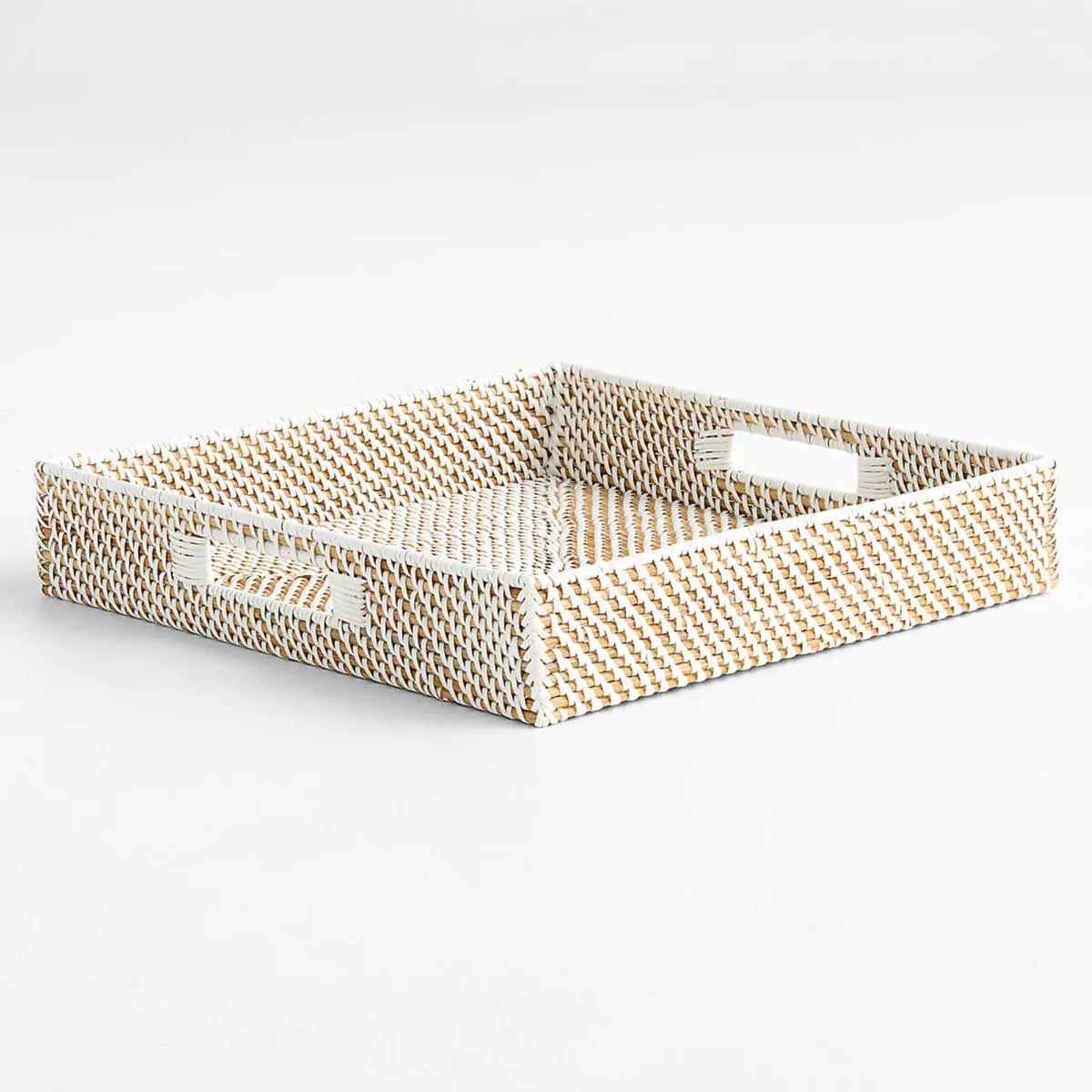 CRATE & BARREL - Bandeja Sedona Blanca Crate & Barrel