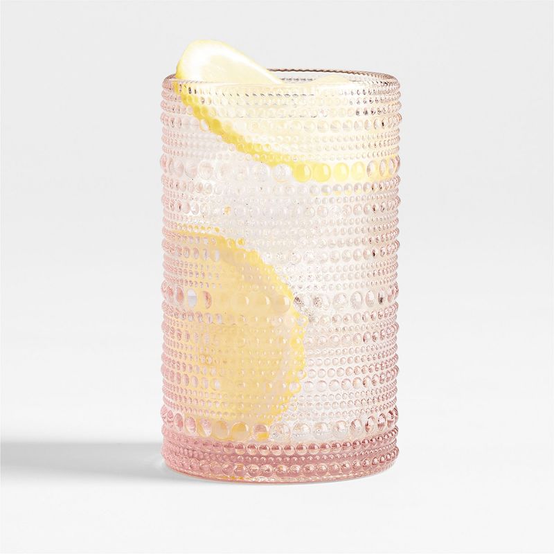 CRATE & BARREL - Vaso Alto Alma Rosado Crate & Barrel