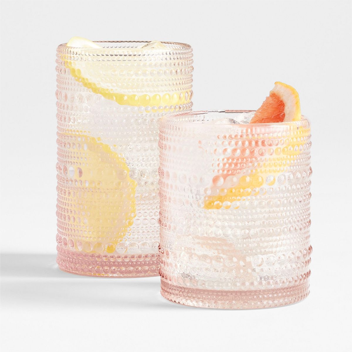 CRATE & BARREL - Vaso Alto Alma Rosado Crate & Barrel