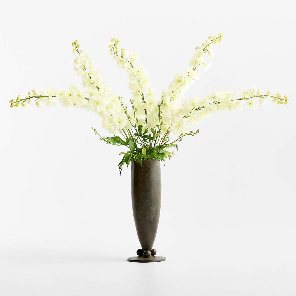 CRATE & BARREL - Rama Artificial Delphinium Blanco 109Cm Crate & Barrel