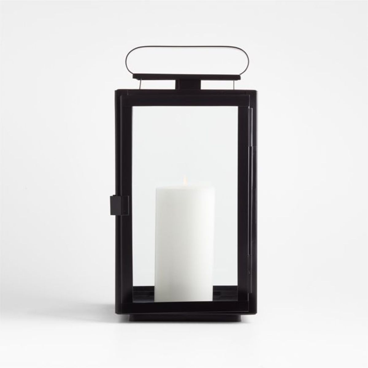 CRATE & BARREL - Farol Walker Negro Crate&Barrel