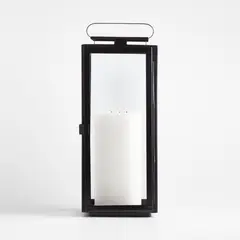 CRATE & BARREL - Farol Walker Negro Crate&Barrel