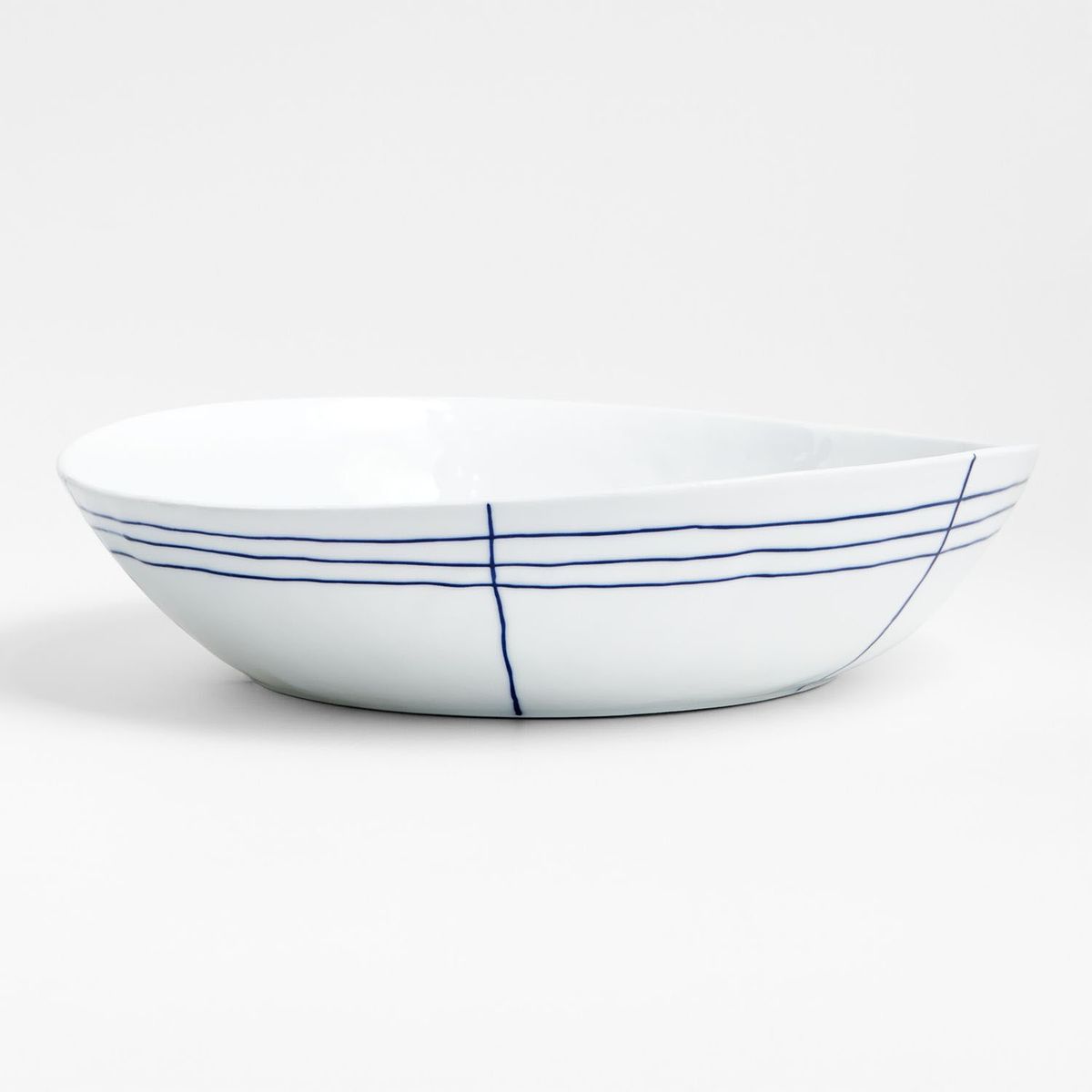 CRATE & BARREL - Bowl Para Servir Mercer Stripe Crate & Barrel