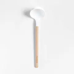 CRATE & BARREL - Cucharón Madera Y Silicona