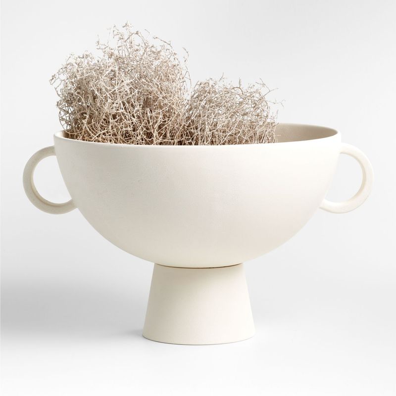 CRATE & BARREL - Centro Mesa Nerida Blanco Crate & Barrel