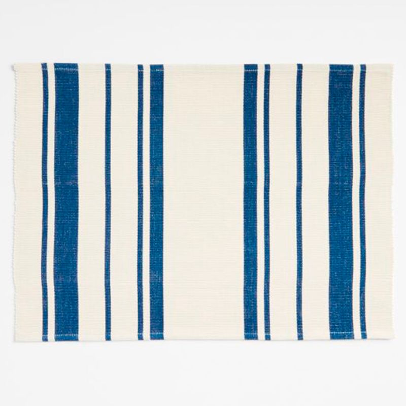 CRATE & BARREL - Individual Rayas Indigo Kikoi Crate & Barrel