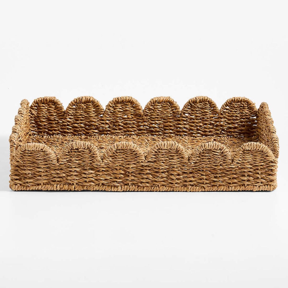 CRATE & BARREL - Bandeja Scallop Pequena de Fibra