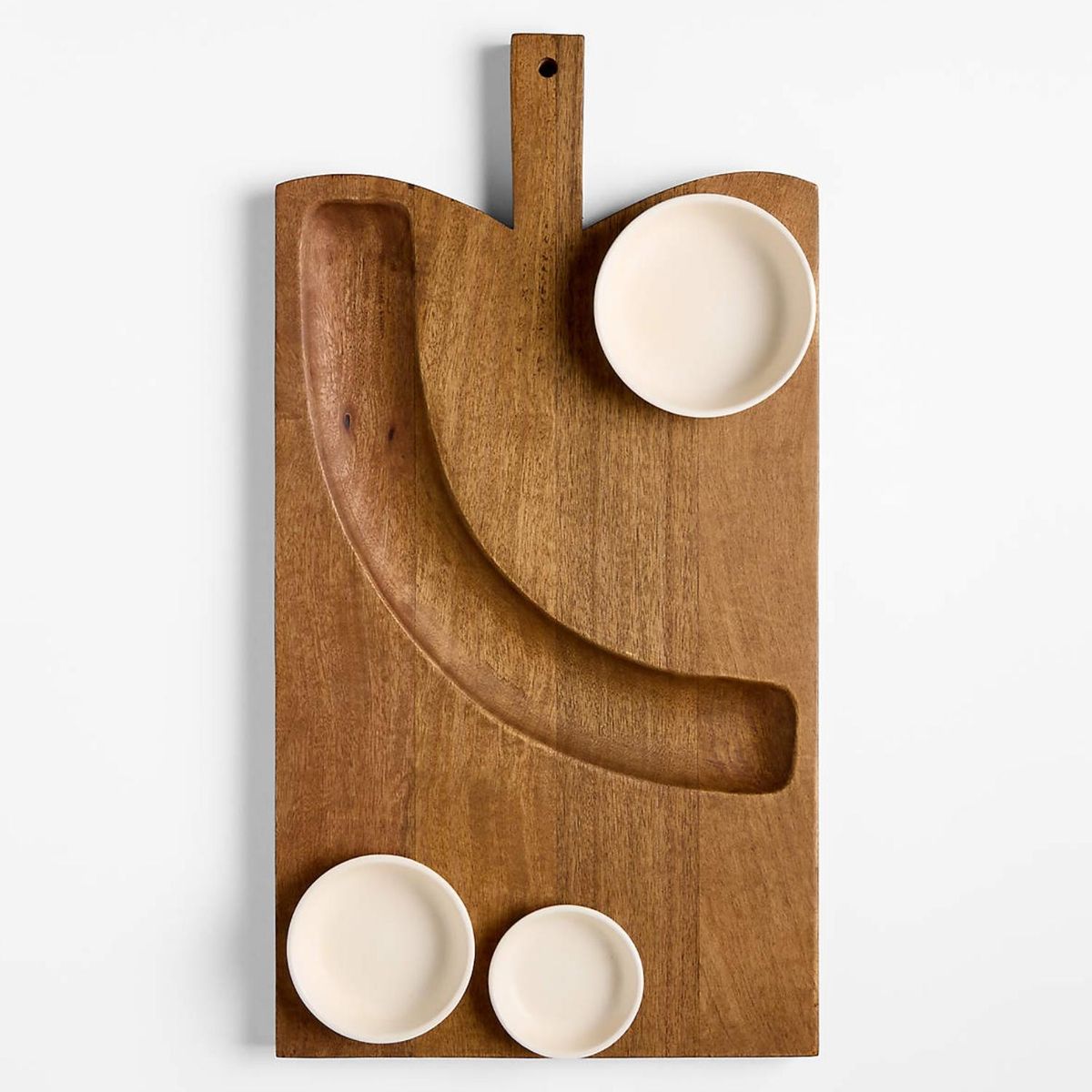 CRATE & BARREL - Tabla Orchard 3 Cuencos Cerámica Crate & Barrel