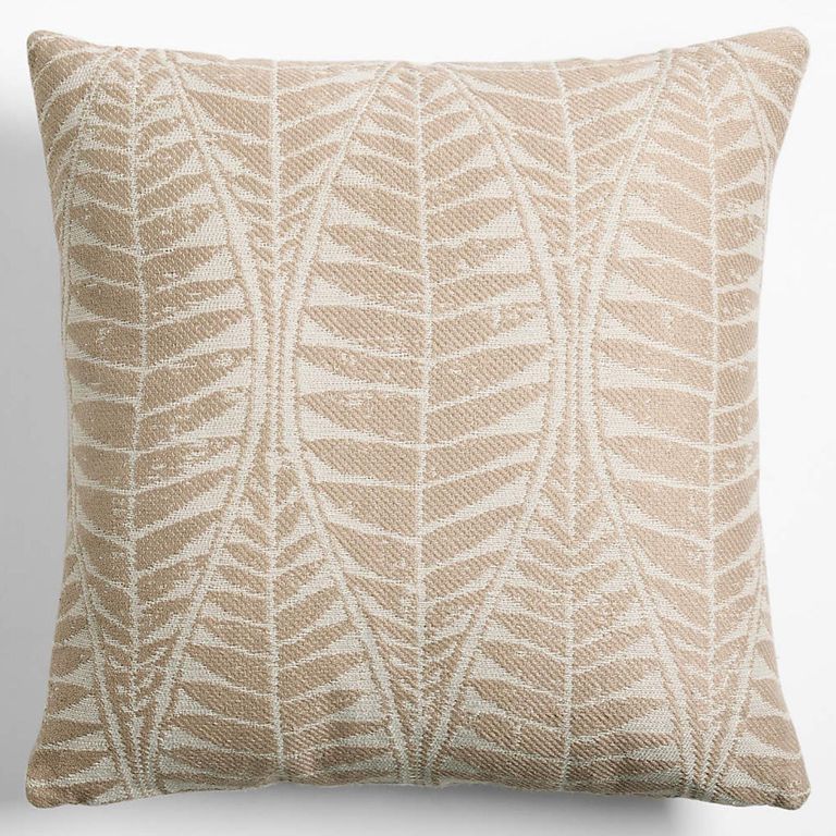 CRATE & BARREL Cojín Decorativo Mirrored Palm Jacquard 51X51Cm