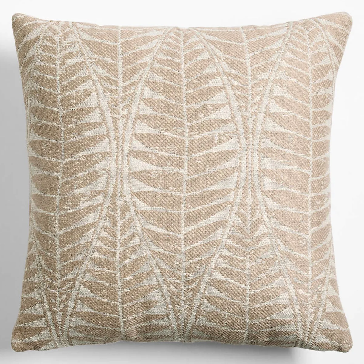CRATE & BARREL - Cojín Decorativo Mirrored Palm Jacquard 51X51Cm Crate & Barrel
