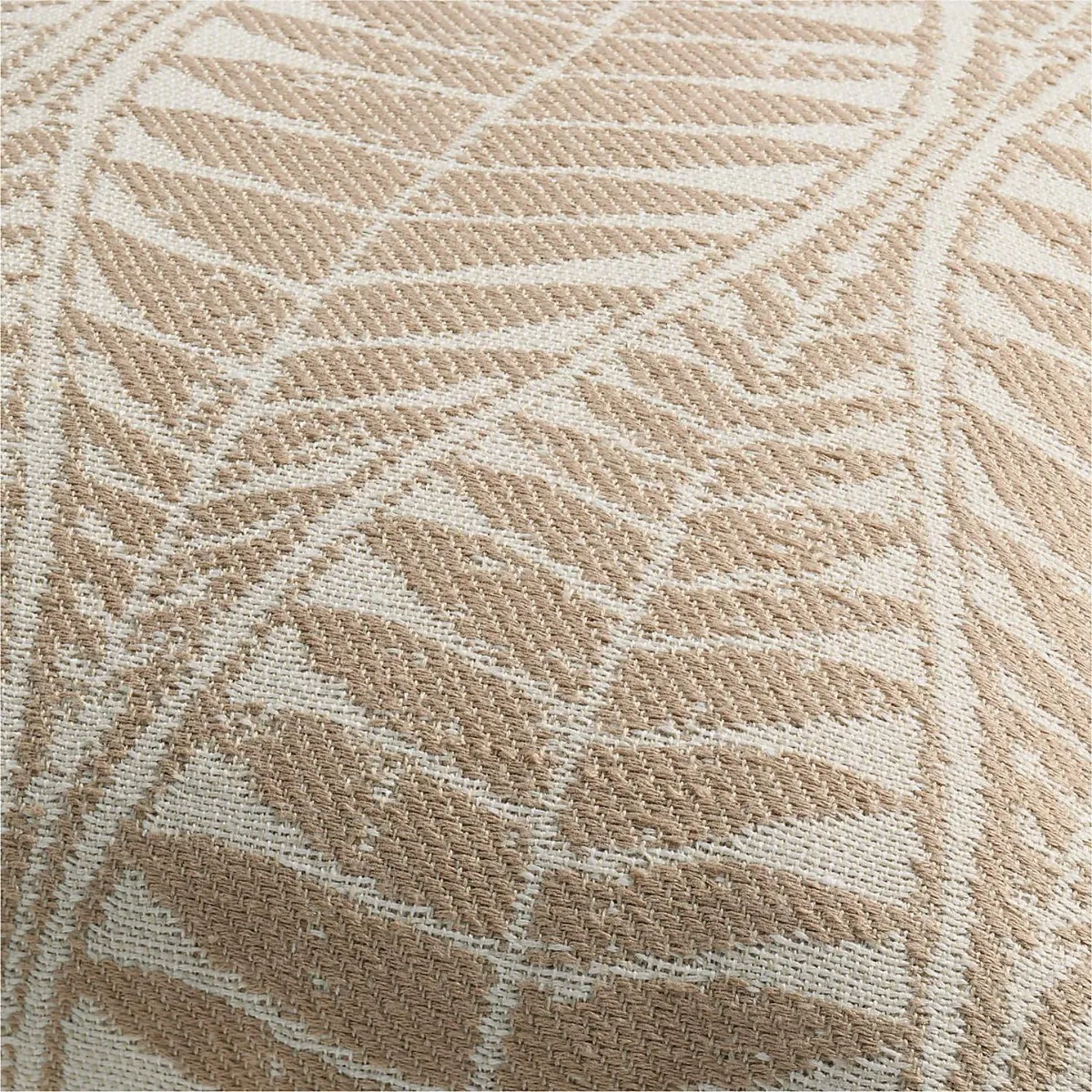 CRATE & BARREL - Cojín Decorativo Mirrored Palm Jacquard 51X51Cm Crate & Barrel