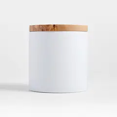 CRATE & BARREL - Contenedor Olivewood