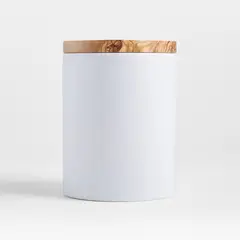 CRATE & BARREL - Contenedor Olivewood