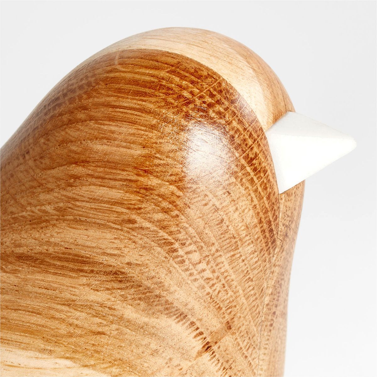 CRATE & BARREL - Pajaro Decorativo Pequeño Roble Mármol Crate & Barrel