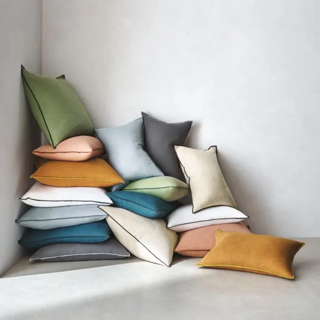 CRATE & BARREL - Funda Cojin Merrow Stitch 60X60Cm Crate & Barrel