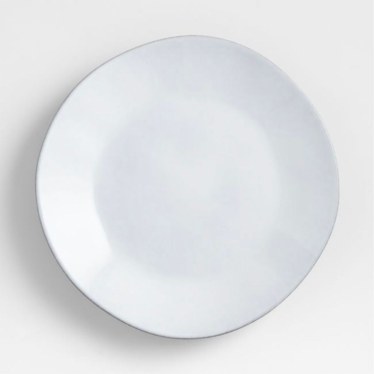 CRATE & BARREL - Plato Fondo Marin Gres Reciclado Blanco Crate & Barrel