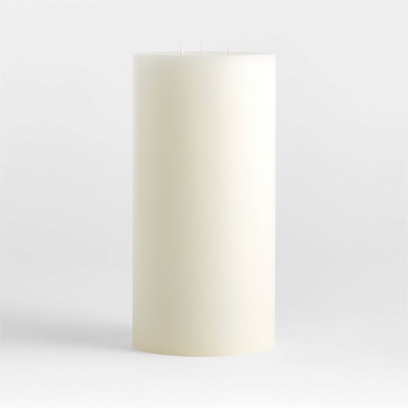 CRATE & BARREL - Vela Pillar Blanca 15x30cm Crate & Barrel