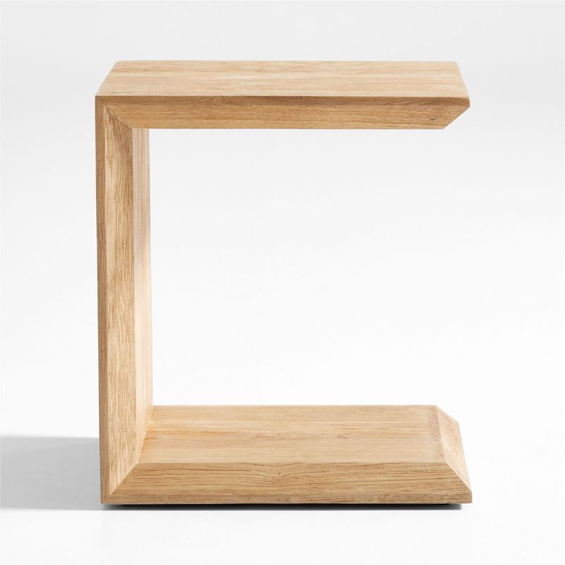 CRATE & BARREL - Mesa Lateral Baja Natural Crate & Barrel