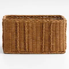 CRATE & BARREL - Cesta Alford grande de ratan