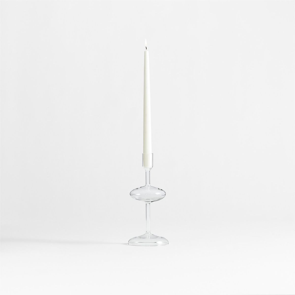 CRATE & BARREL - Candelabro Venezia Transparente V Crate & Barrel