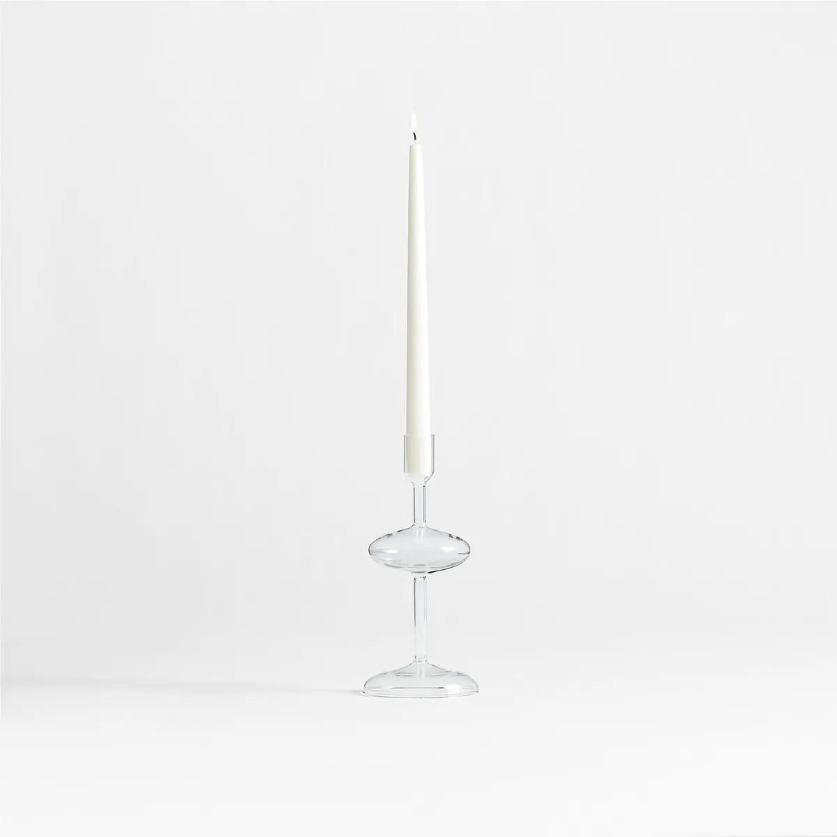 CRATE & BARREL - Candelabro Venezia Transparente V Crate & Barrel