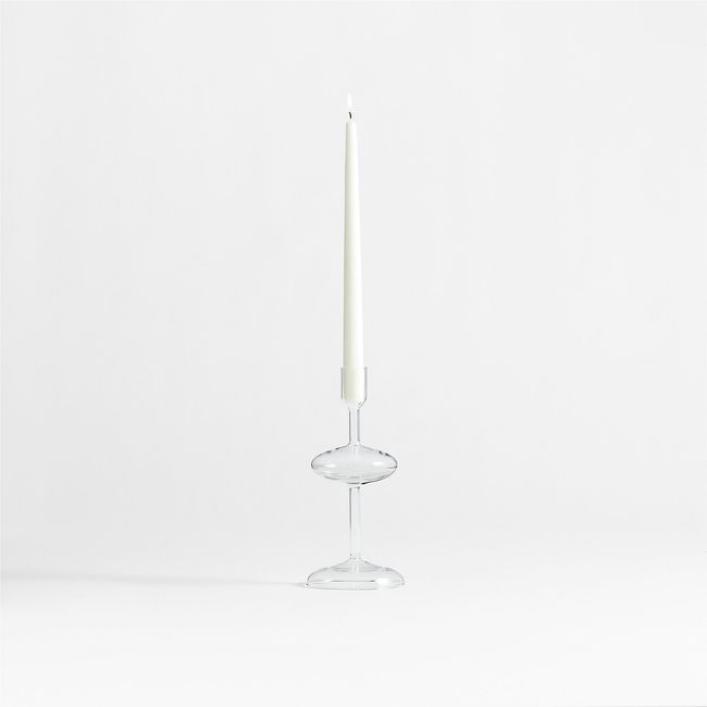 CRATE & BARREL - Candelabro Venezia Transparente V Crate & Barrel