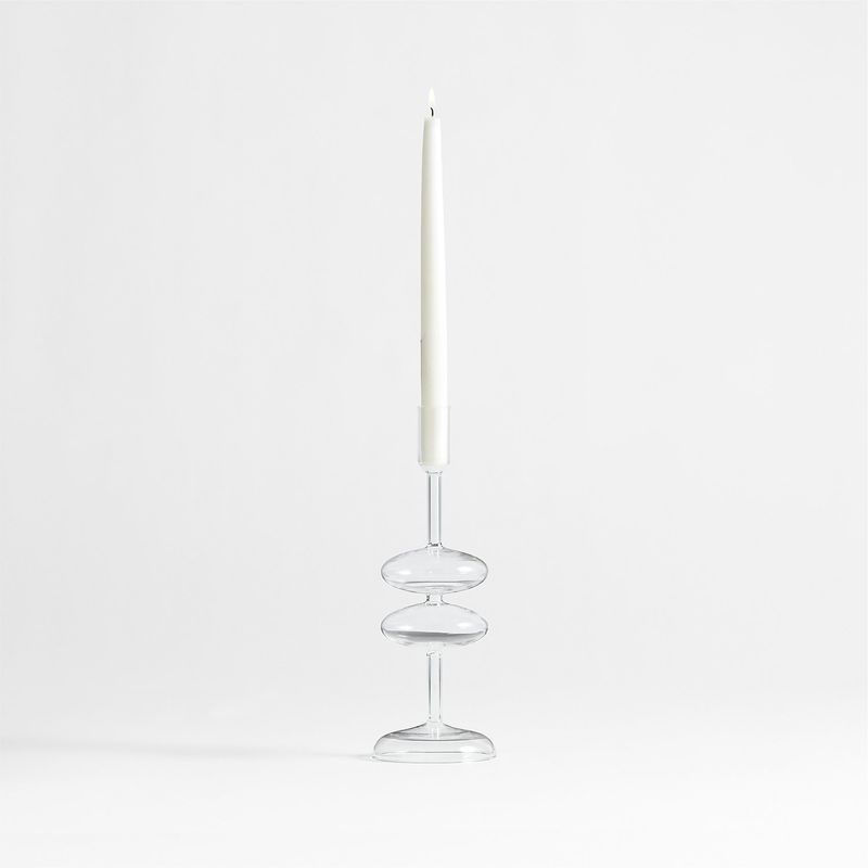 CRATE & BARREL - Candelabro Venezia Transparente V Crate & Barrel