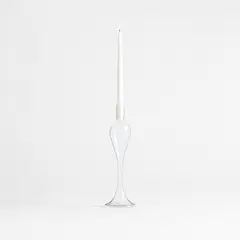 CRATE & BARREL - Candelabro Milano Vidrio 36 cm