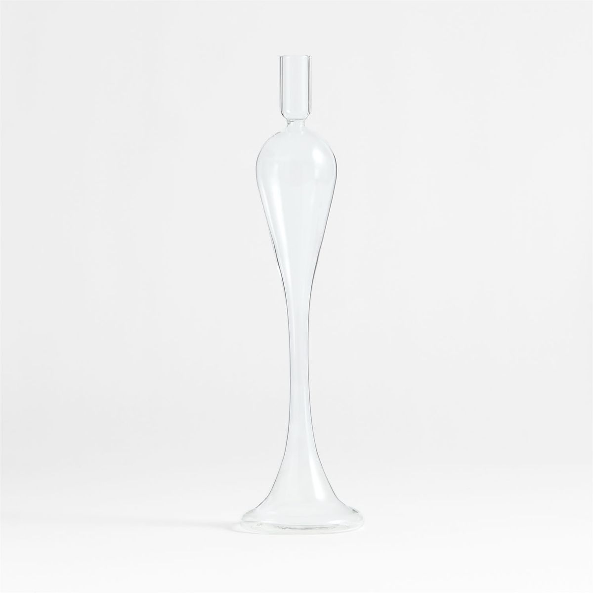 CRATE & BARREL - Portavelas Vidrio Milano Mediano Crate & Barrel