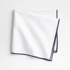 CRATE & BARREL - Servilleta Merrow Stitch 51 X 51 Cm Cuadrada