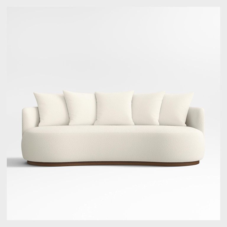 CRATE & BARREL Sofa Martina Tela 3 Cuerpos