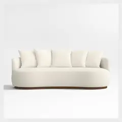 CRATE & BARREL - Sofa Martina Tela 3 Cuerpos