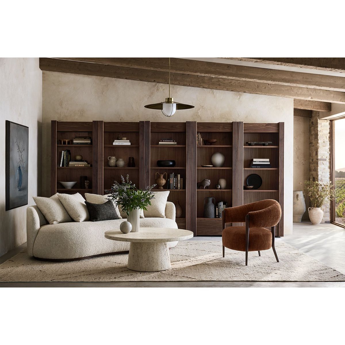 CRATE & BARREL - Sofa Martina Tela 3 Cuerpos Crate & Barrel