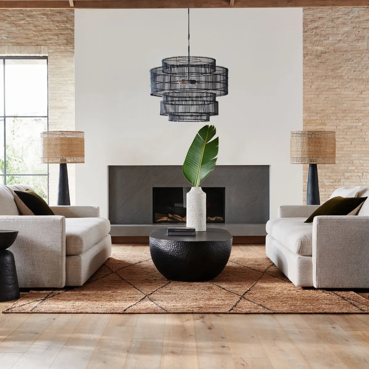 CRATE & BARREL - Alfombra Kami Yute Crate & Barrel