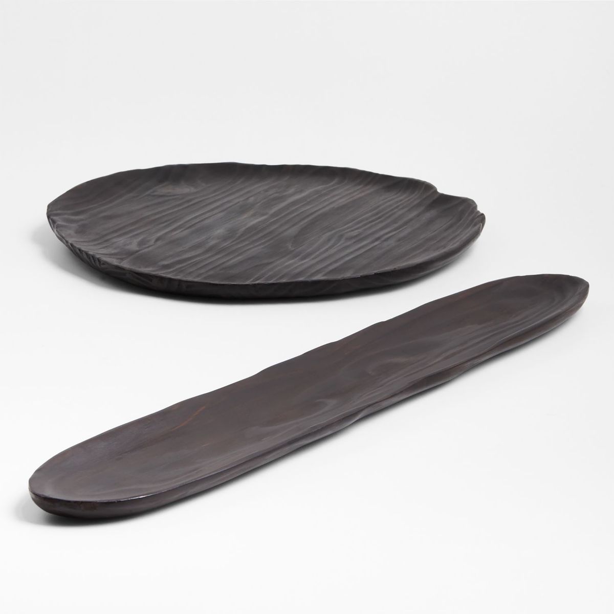 CRATE & BARREL - Tabla Negra Redonda Drifter Crate & Barrel