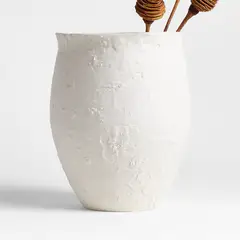 CRATE & BARREL - Jarron Textura Ceramica Crate&Barrel