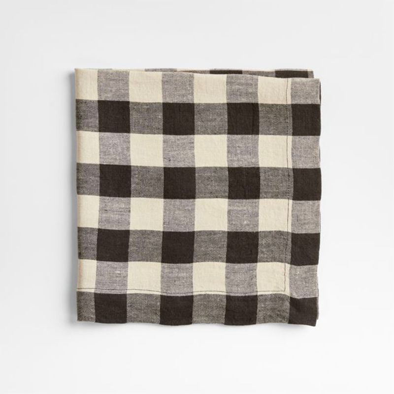 CRATE & BARREL - Servilleta Lino Vichy 56X56 Cm Crate&Barrel