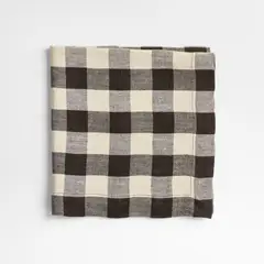 CRATE & BARREL - Servilleta Lino Vichy 56X56 Cm Crate&Barrel
