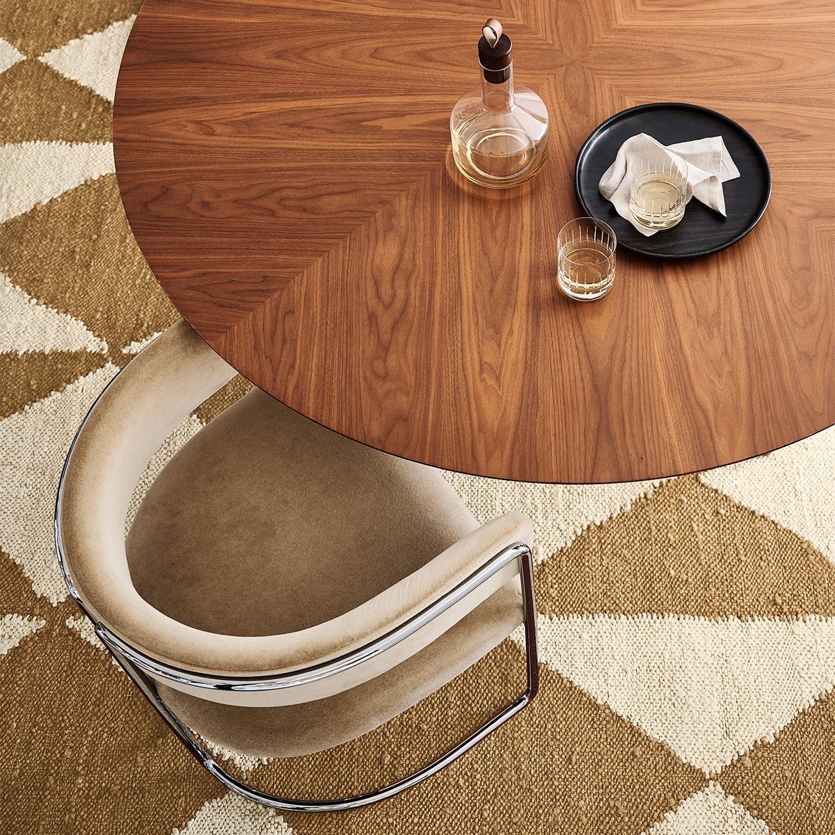 CRATE & BARREL - Mesa Comedor Redonda Tate Crate & Barrel