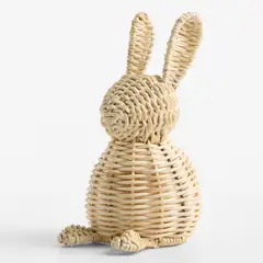 CRATE & BARREL - Conejo decorativo rattan